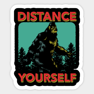 Distance Yourself Sticker